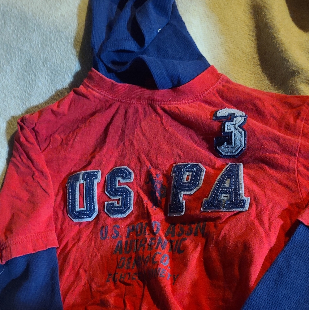 Boys POLO hooded LS shirt